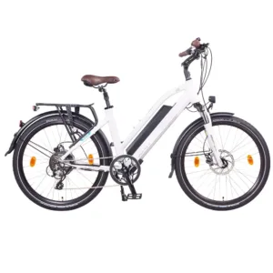 NCM Milano Plus E-Trekkingbike Weiß 26 Zoll – vielseitiges E-Trekkingbike für Stadt, Pendeln und Ausflüge