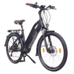 NCM Milano Plus E-Trekkingbike in Schwarz 26-Zoll – komfortables Elektro-Trekkingrad für Stadtfahrten, Pendeln und längere Touren