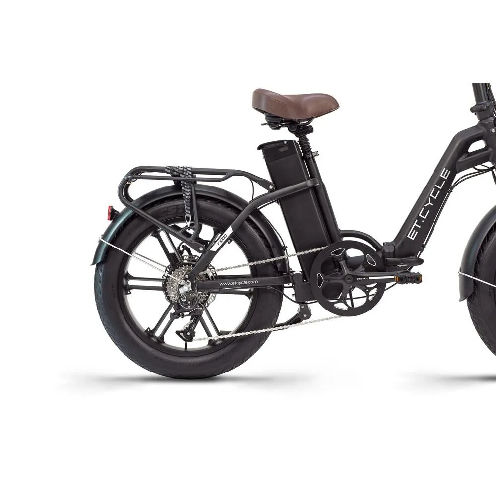 Hinteres Teil eines E-Bikes der Marke ET.Cycle F1000