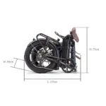 gefaltetes E-Bike der Marke ET.Cycle F1000 E-Faltrad in Schwarz