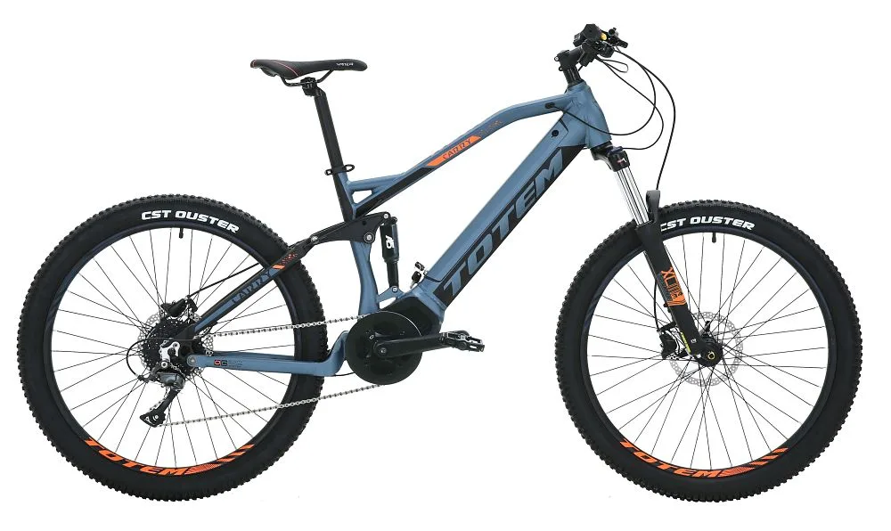 TOTEM Carry E-Mountainbike in Blau – leistungsstarkes Elektro-MTB für Offroad-Trails und Outdoor-Abenteuer