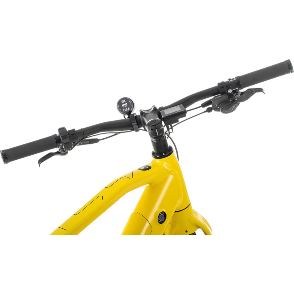 Nahaufnahme des Lenkers eines Eonic One Bandit E-Bikes