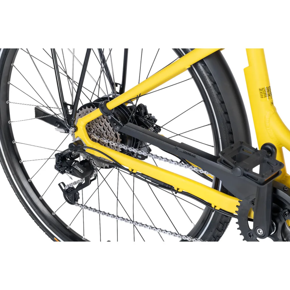 Nahaufnahme der Schaltung eines Eonic One Comfort Limited E-Bikes