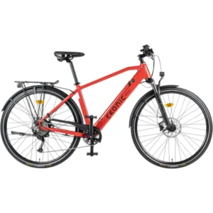 Eonic One Urban E-Trekkingbike in Rot – robustes E-Bike für lange Touren und Trekking-Abenteuer