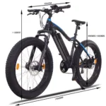 NCM Aspen Fatbike in Schwarz – leistungsstarkes E-Mountainbike für schwierige Trails und Outdoor-Abenteuer