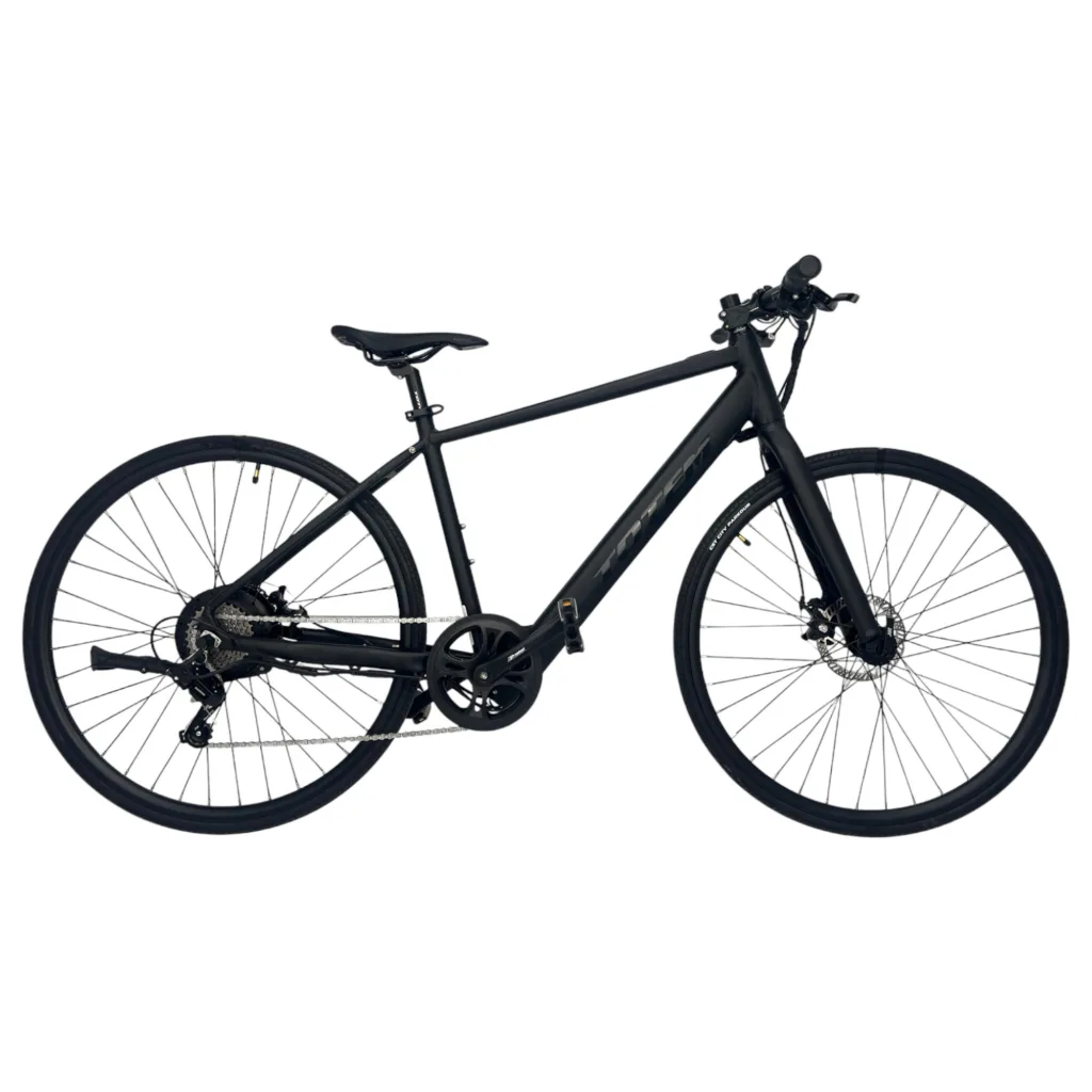 TOTEM Hemner E-Trekkingbike in Schwarz 18 Zoll – robustes Trekking-E-Bike für anspruchsvolle Strecken und Fahrten
