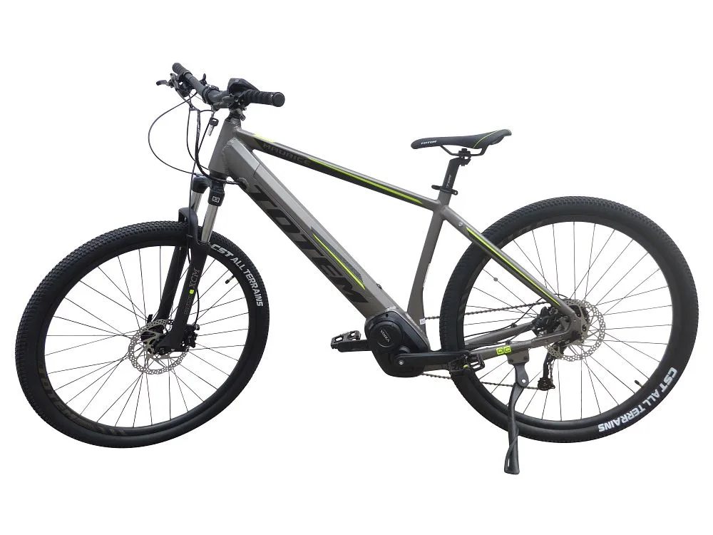 TOTEM Maurice E-Mountainbike in Silber – robustes Elektro-MTB für anspruchsvolle Trails und Offroad-Abenteuer