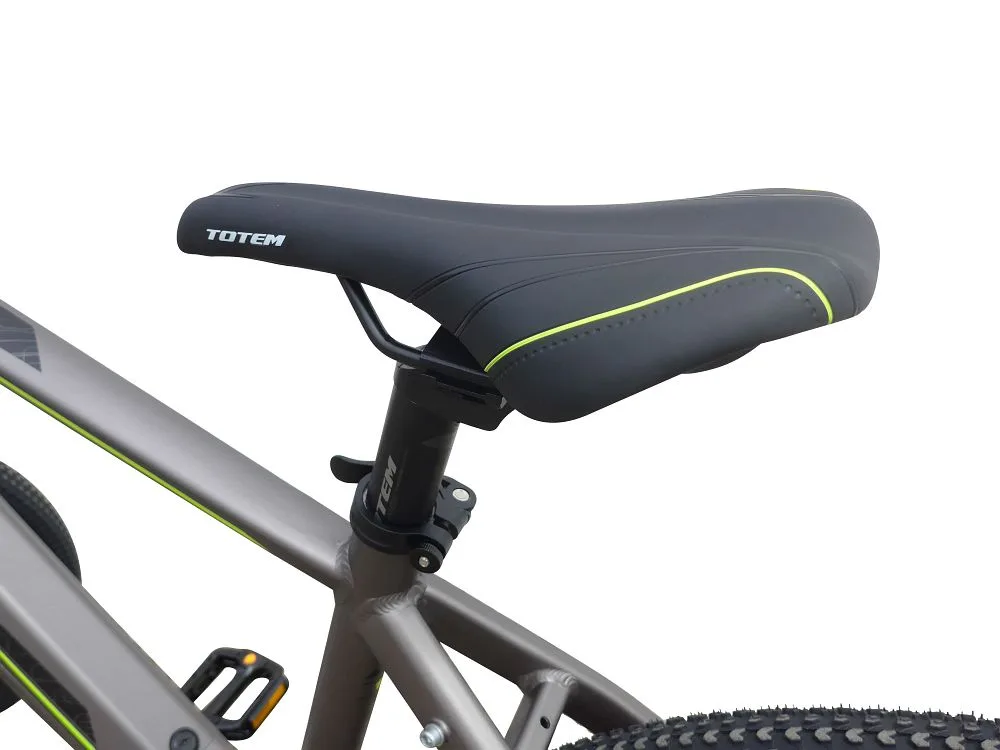 Sattel eines TOTEM Maurice E-Bikes – Detailaufnahme