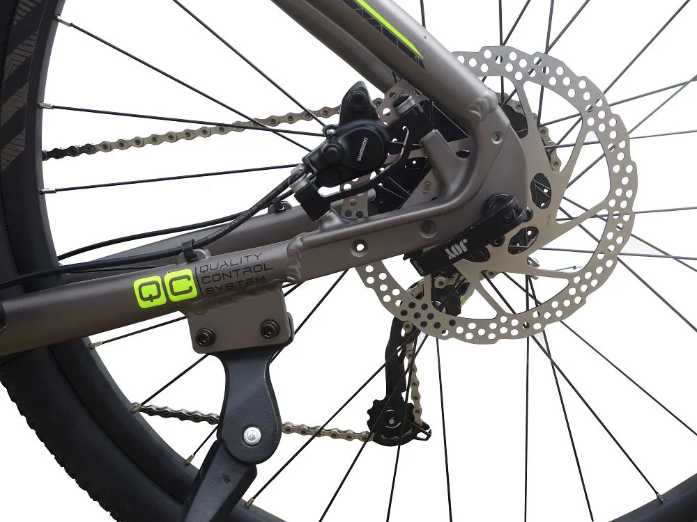 Nahaufnahme der Bremse eines TOTEM Maurice E-Bikes