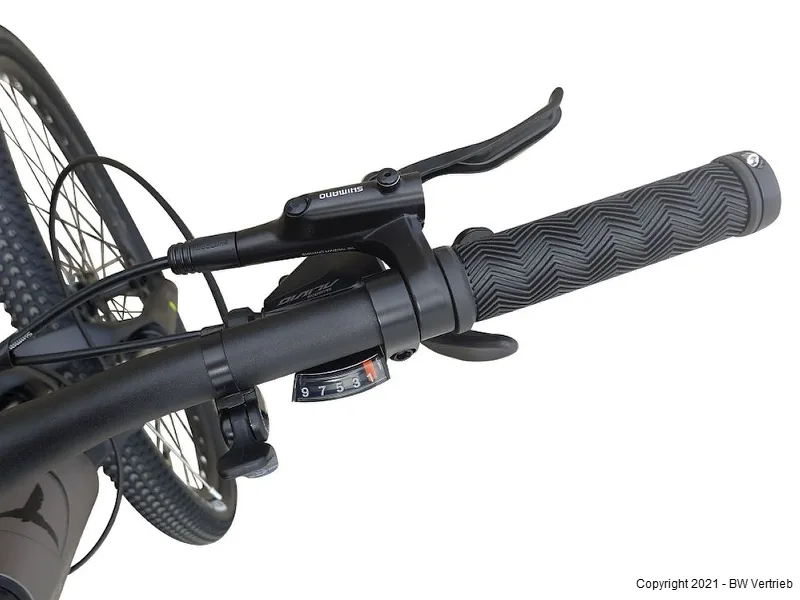 Vorderradbremsen eines TOTEM Maurice E-Bikes – Detailaufnahme