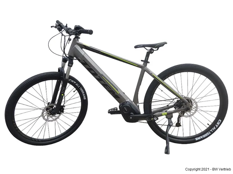 TOTEM Maurice E-Mountainbike in Silber – leistungsstarkes Elektro-MTB für Offroad-Abenteuer und anspruchsvolle Trails