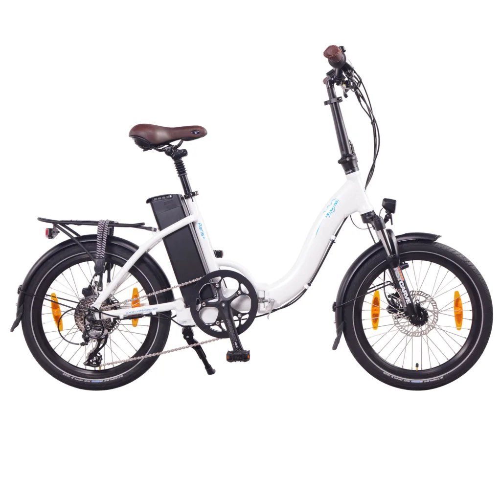 NCM Paris Plus E-Faltrad in Weiß – kompaktes, faltbares E-Bike für urbane Mobilität und Stadtfahrten