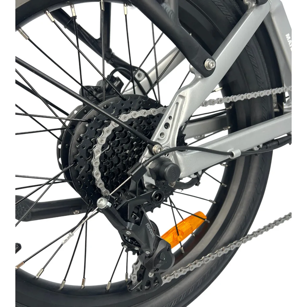 Detailansicht des Heckmotors am MATE-FUSION E-Bike