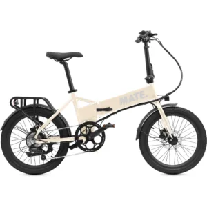 MATE ICON E-Faltrad in Ivory Moon – faltbares E-Bike für Stadt und unterwegs