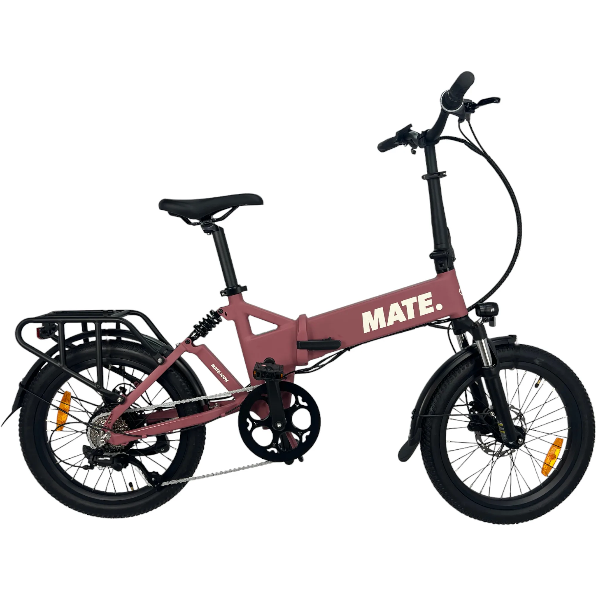 MATE ICON E-Faltrad in Soft Bloom – kompaktes, faltbares E-Bike für urbane Mobilität