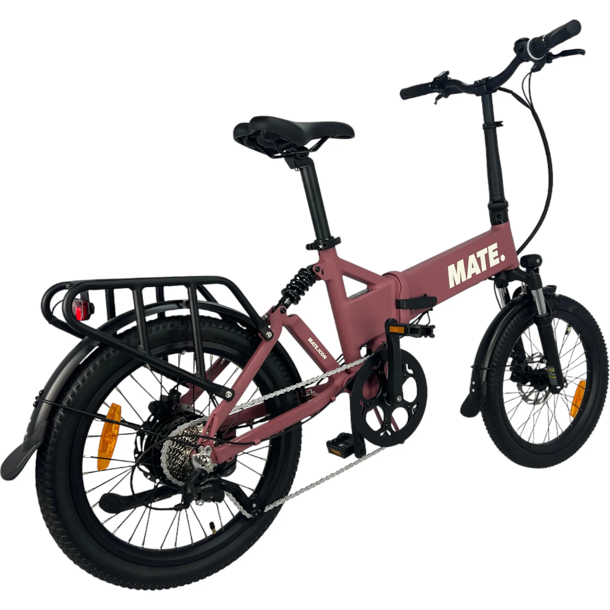 MATE ICON E-Faltrad in Soft Bloom – kompaktes, faltbares E-Bike für urbane Mobilität