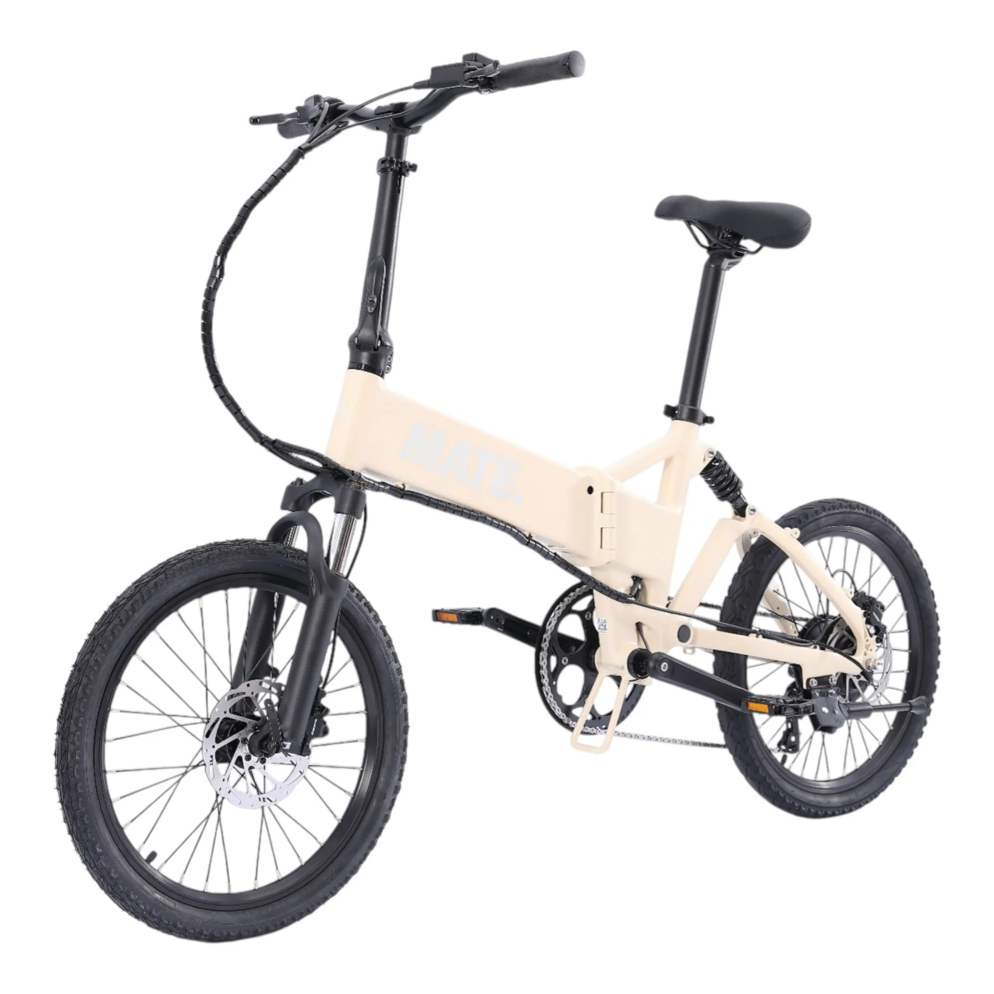MATE ICON Faltrad Ivory Moon – kompaktes, leistungsstarkes E-Bike für den städtischen Verkehr