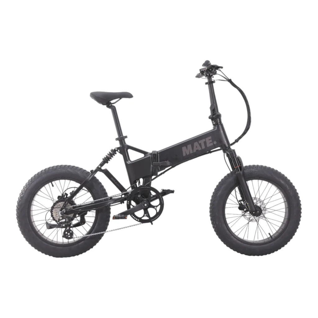 MATE X EVO E-Faltrad in Subdued Black – kompaktes, faltbares E-Bike für urbane Mobilität