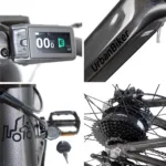 4 Teile aus einem Zubehör für das E-Bike UrbanBiker UB300: Display, Rahmen, Pedal und Motor Bafang
