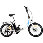 UrbanBiker Mini E-Faltrad in Weiß – kompaktes, faltbares E-Bike für urbane Mobilität