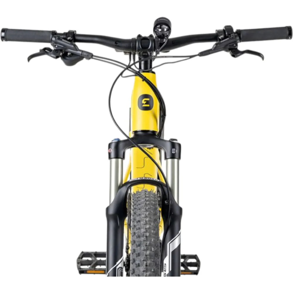 Vordersicht des Eonic One Adventure E-Mountainbikes