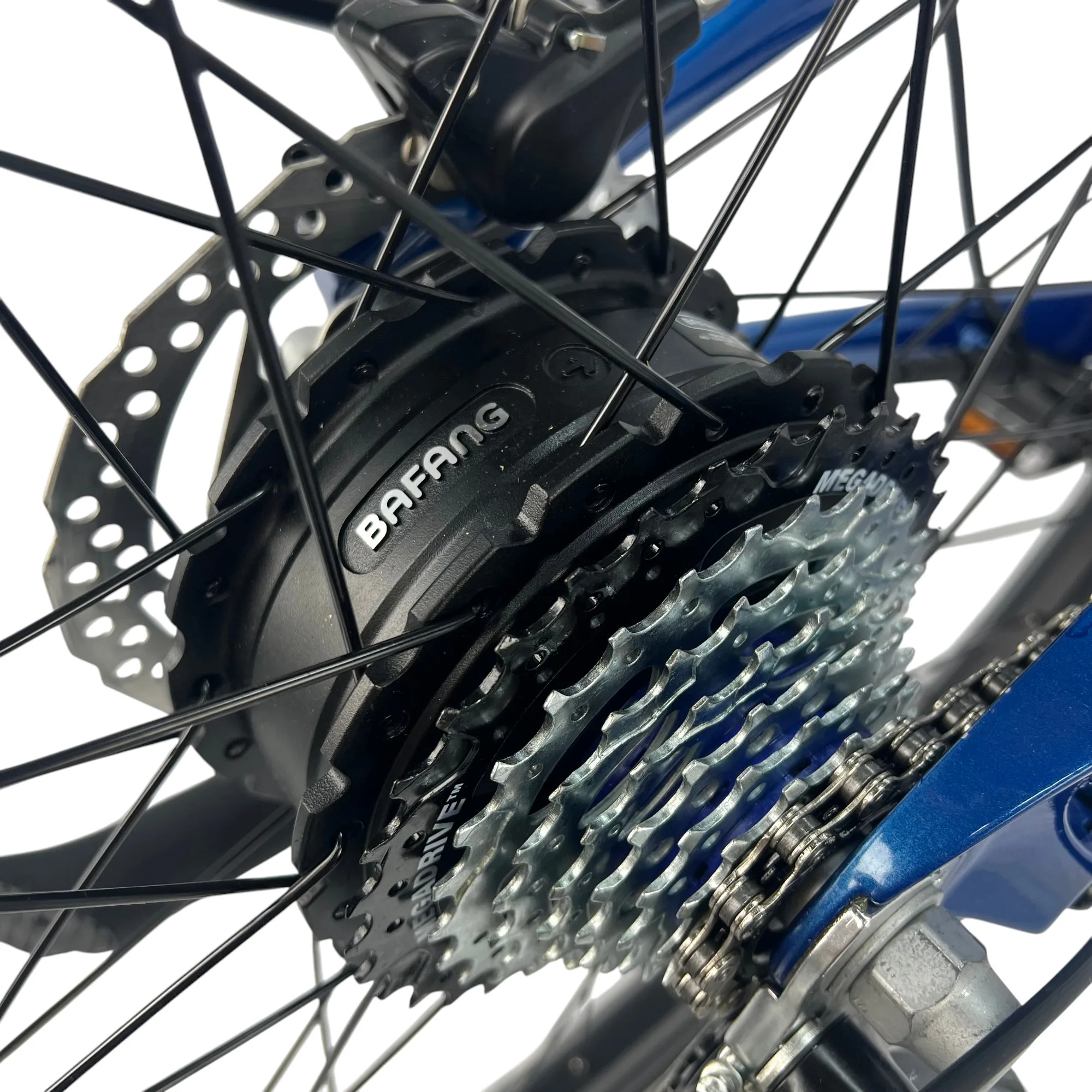 Detailansicht des Motors am UrbanBiker UB200 E-Bike