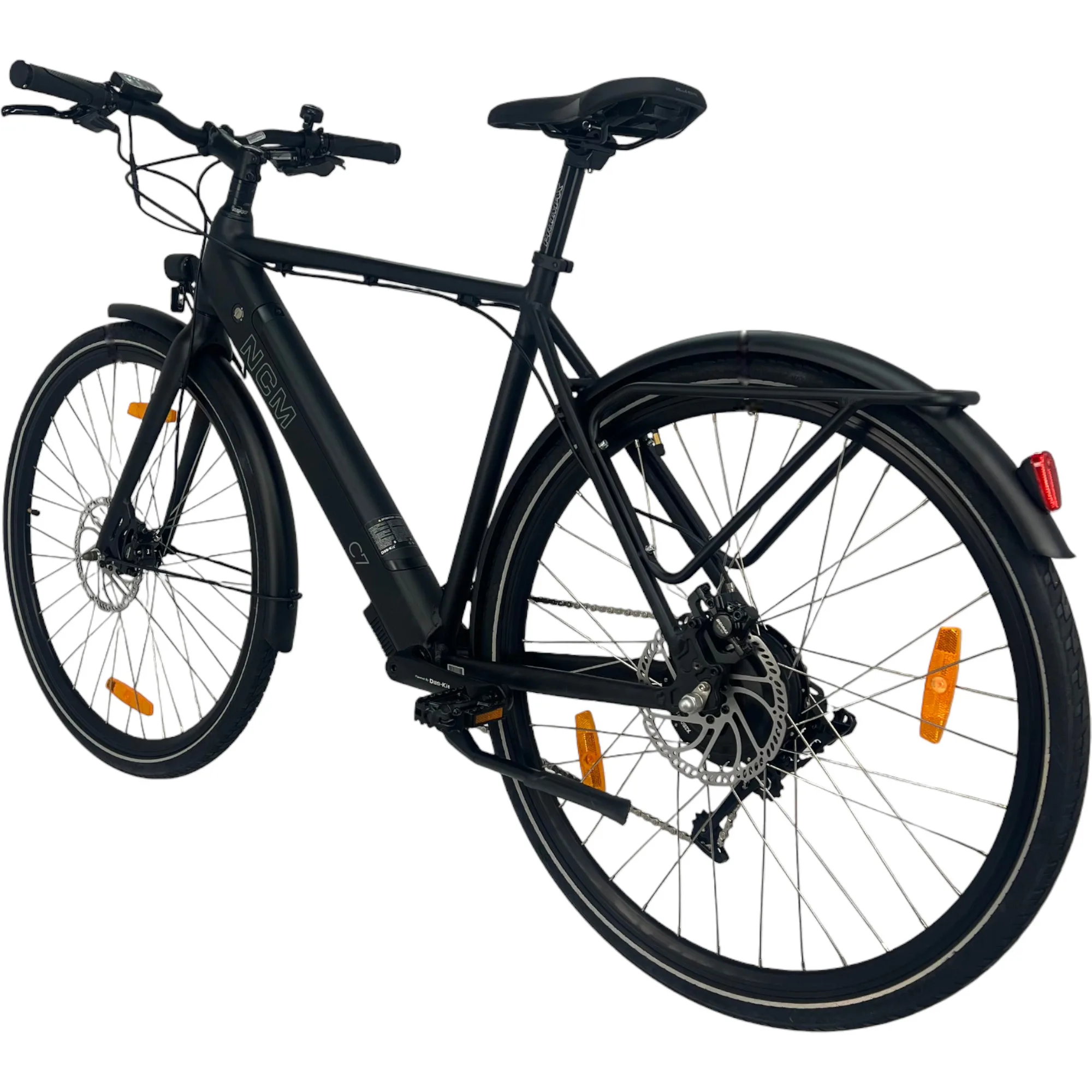 NCM C7 E-Trekkingbike in Schwarz – robustes E-Bike für Outdoor- und Fernfahrten