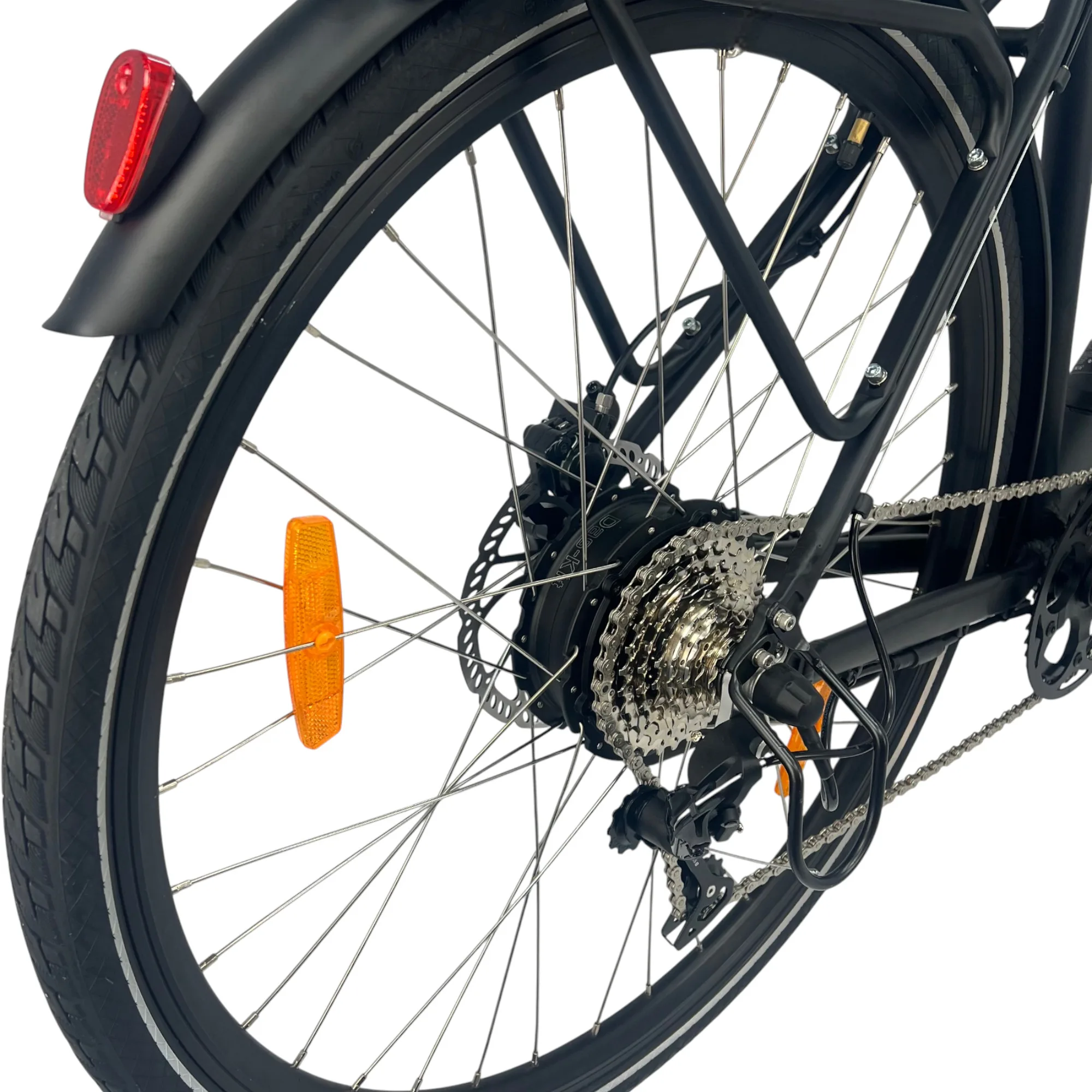 Detailansicht der Schaltung am NCM C7 City E-Bike