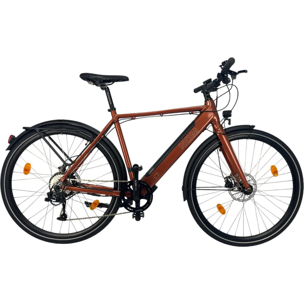 NCM C7 E-Trekkingbike in Ziegelrot – komfortables E-Bike für lange Touren und Abenteuer