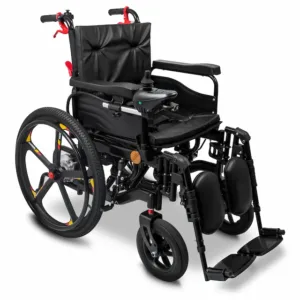 Rolektro E-Rollstuhl ERS-6 mit Hilfsmittelnummer – wendiger elektrischer Rollstuhl für maximale Bewegungsfreiheit im Alltag, mit 7 % Mehrwertsteuer und Krankenkassen-Zuschuss.