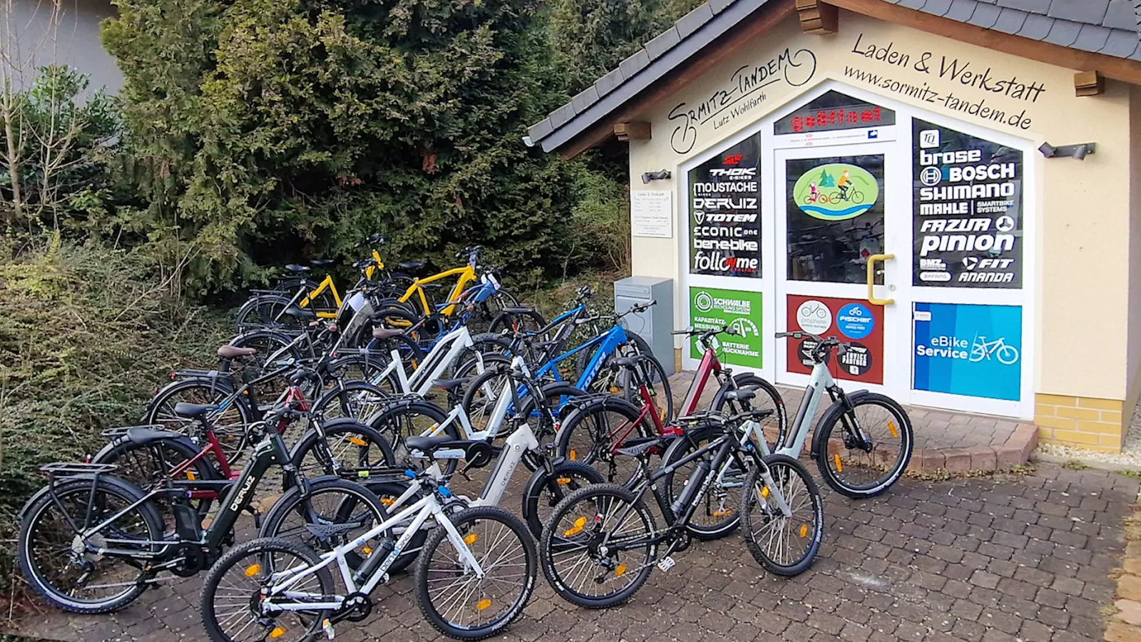 E-Bikes kaufen in Wurzbach – Aussicht vom SORMITZ-Tandem Laden