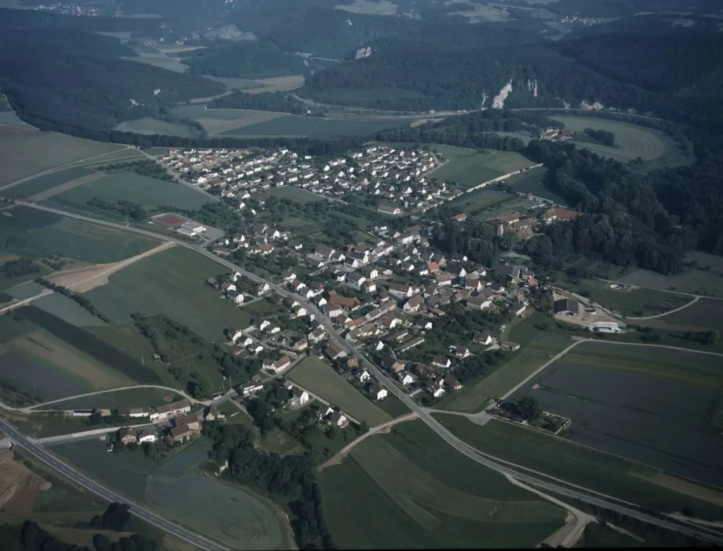 E-Bikes kaufen in Inzigkofen – Luftaufnahme der Stadt