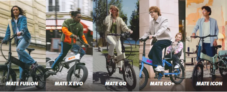 Faltbare E-Bikes von MATE – 5 verschiedene Modelle im Überblick