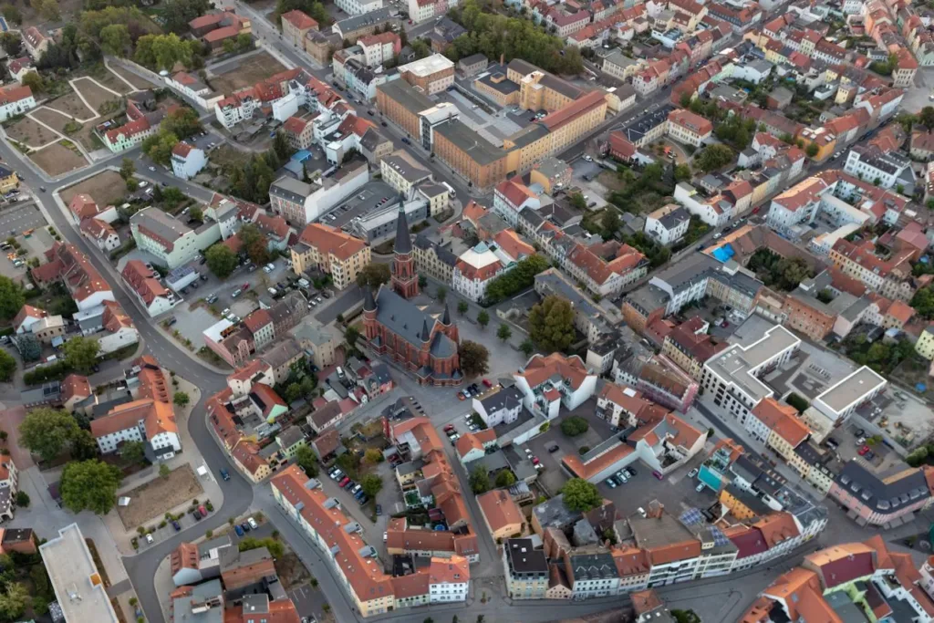 E-Bikes kaufen in Apolda - Luftaufnahme der Stadt