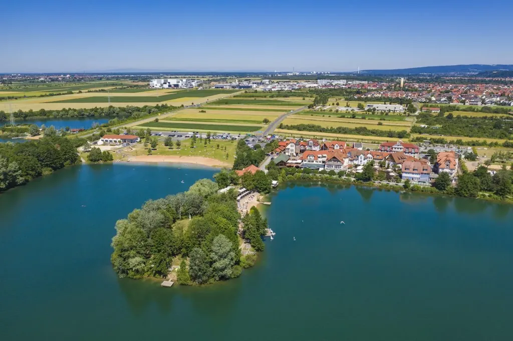 E-Bikes kaufen in Niedernberg – Niedernberg aus der Luft fotografiert